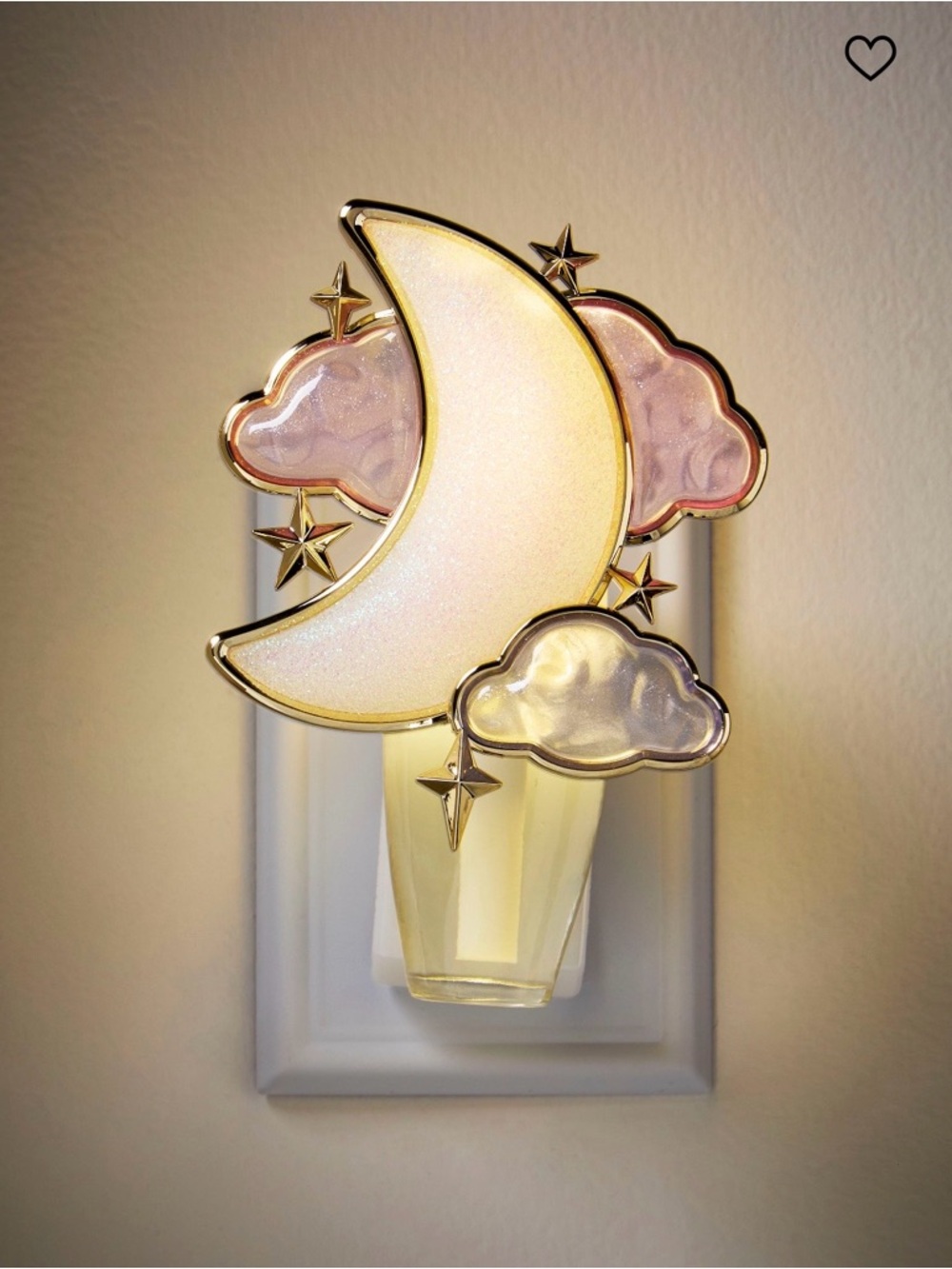 Bath & Body Works Moon, Stars & Cloud Light up/Scent Control Wallflower Plug